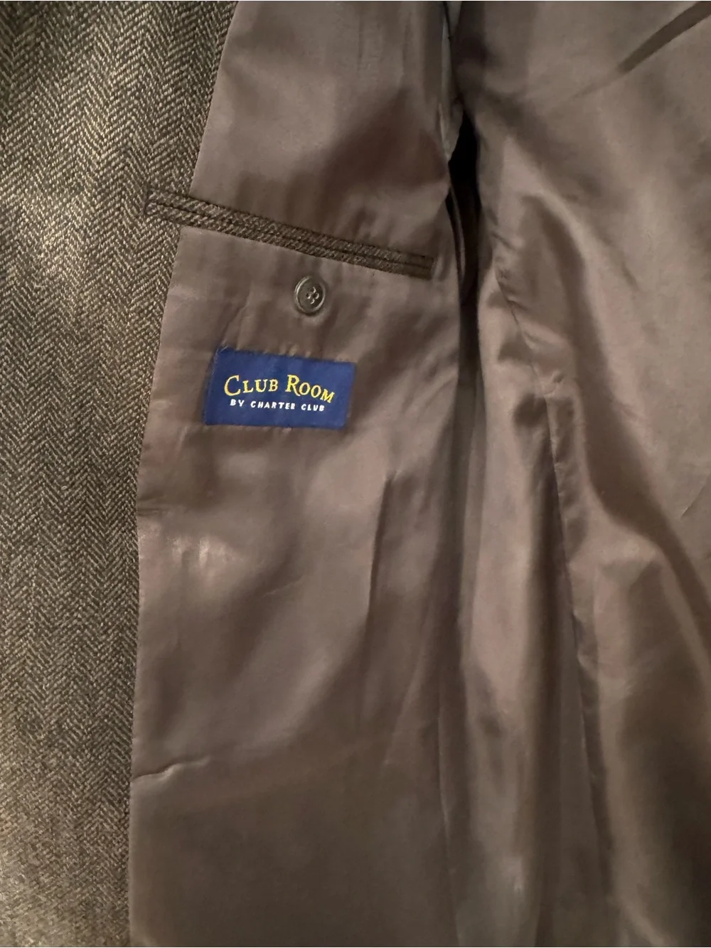 Club Room Macy’s Tweed Herringbone Blazer | Wool Alpaca Blend | Men’s 40 Long⁠